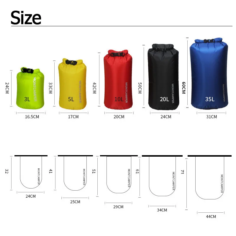 Ultralekki suchy worek 3/5/10/ – Dry Bag Roll Top recenzja i cena