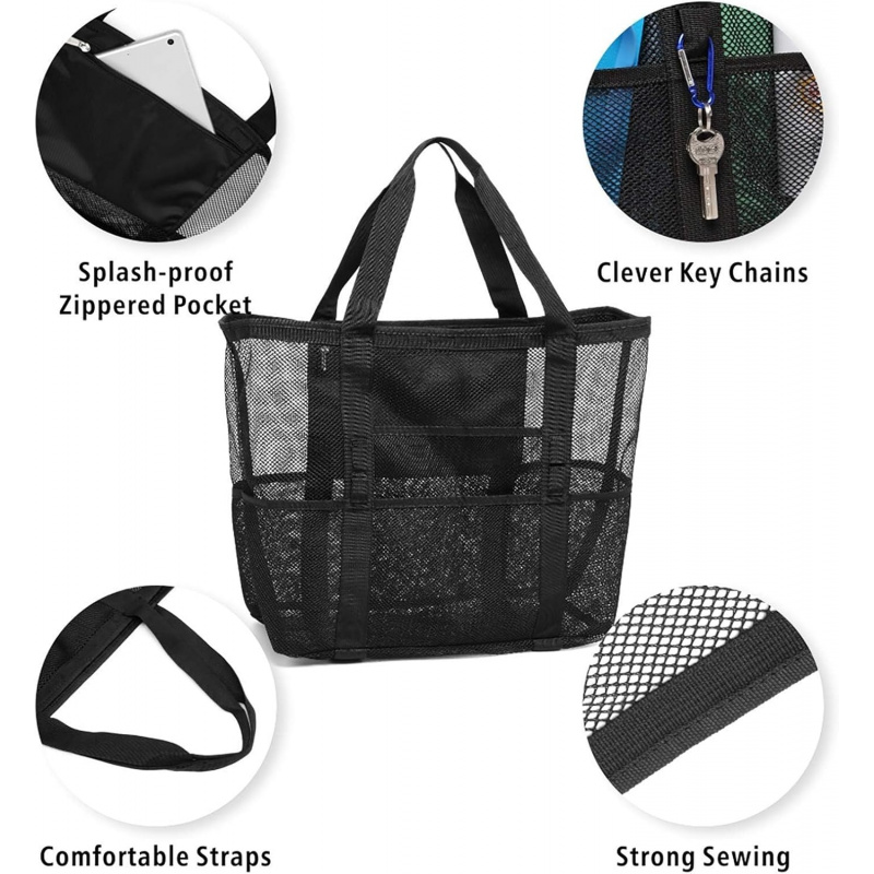Duża siatkowa torba plażowa z  – Dry Bag Roll Top recenzja i cena